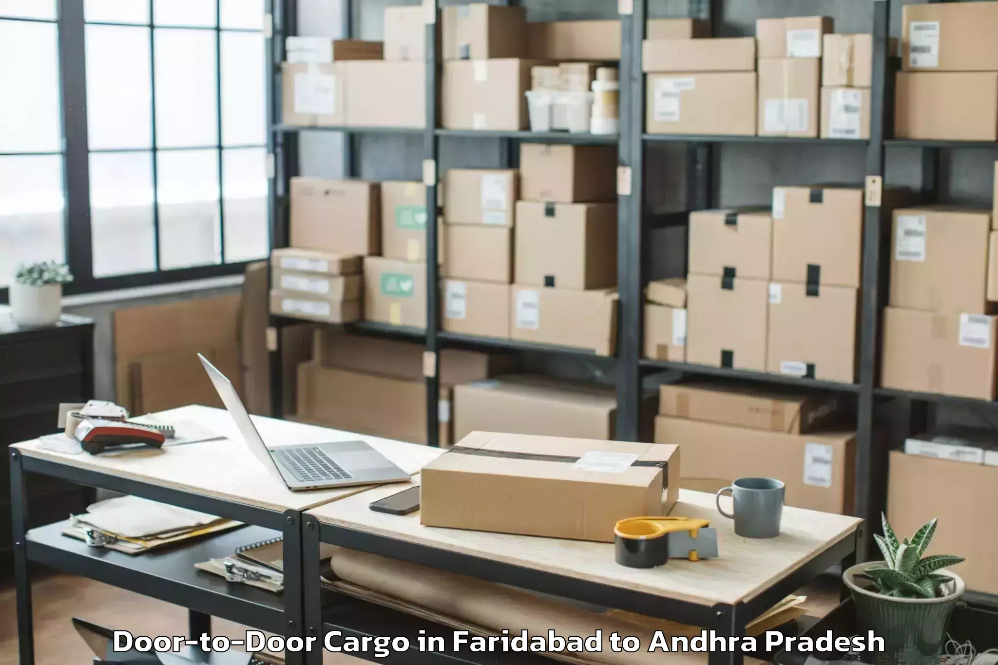 Leading Faridabad to Vissannapetaa Door To Door Cargo Provider